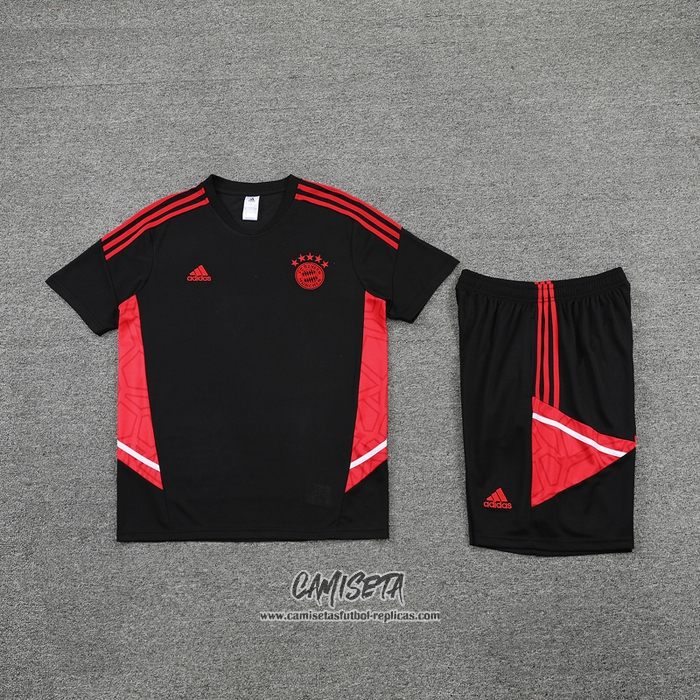 Chandal del Bayern Munich 2022-2023 Manga Corta Negro - Pantalon Corto